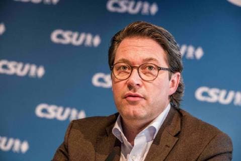 Pressekonferenz der CSU in München February 8, 2018 - Munich, Bavaria, Germany - Andreas Scheuer. Horst Seehofer, head of Angela MerkelÃ¢â‚¬â ¢s Bavarian sister party the CSU held a conference one day after a 177-page agreement between Angela Merkel and the SPD was made in order to create a viable government and avoid new elections. Germany has been operating without a functional government since the September 24th elections, which not only propelled the right-extremist AfD party to third-place nationally, but also led to the unprecedented downfall of Seehofer as Minister-President of Bavaria. The CSU has been a holdout on themes such as limits on refugee intake and on immigration, increased Kindergeld, and the ending of the Solidarity Tax for the former East Germany. Alexander Dobrindt and Andreas Scheuer .Seehofer, a divisive figure of German politics, is expected to - ZUMAb160 20180208_zbp_b160_022 Copyright: xSachellexBabbarx