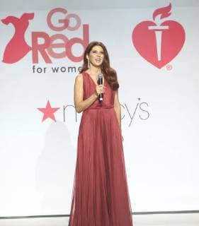 Marisa Tomei walks on the runway at The American Heart Association s Go Red For Women Red Dress Collection 2018 fashion show presented by Macy s at the Hammerstein Ballroom on February 8, 2018 in New York City.  NYP20180208132 SERENAxXU-NING