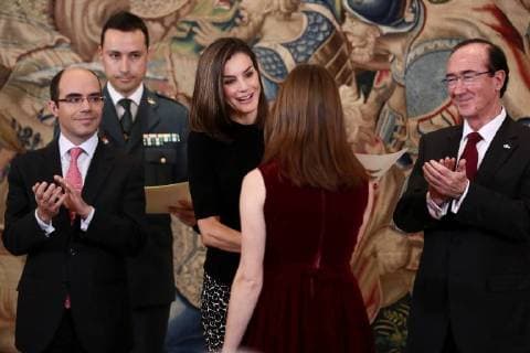 Spain’s Queen Letizia chairs the presentation of the 23rd Medallistica Tomas Francisco Prieto Award in Madrid, Spain, 09 February 2018. The 23rd Medallistica Tomas Francisco Prieto rewarded Spanish artist Victoria Civera. Spain’s Queen Letizia chairs the presentation of the 23rd Medallistica Tomas Francisco Prieto Award !ACHTUNG: NUR REDAKTIONELLE NUTZUNG!  Copyright: xMariscalx GRAF8014 20180209-636537804332204167