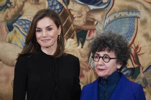 09-02-2018 Prieto Queen Letizia during 28th edition of the Tomas Francisco Prieto prize at Zarzuela palace in Madrid. The prize was awarded to Mrs. Victoria Civera. No Spain  Copyright: xPPE THORTONx