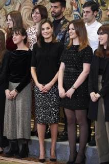 09-02-2018 Prieto Queen Letizia during 28th edition of the Tomas Francisco Prieto prize at Zarzuela palace in Madrid. The prize was awarded to Mrs. Victoria Civera. No Spain  Copyright: xPPE THORTONx
