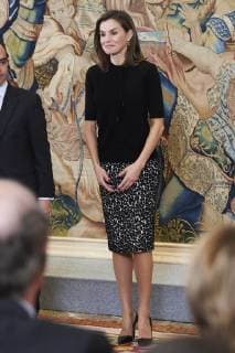 09-02-2018 Prieto Queen Letizia during 28th edition of the Tomas Francisco Prieto prize at Zarzuela palace in Madrid. The prize was awarded to Mrs. Victoria Civera. No Spain  Copyright: xPPE THORTONx