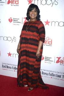 CeCe Winans red fashion show dress collection at the 2018 during New York Fashion Week in the Hammerstein Ballroom New York 08 02 2018 Foto:xD.xVanxTinex xFuturexImage