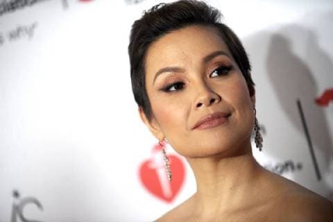 LEA Salonga red fashion show dress collection at the 2018 during New York Fashion Week in the Hammerstein Ballroom New York 08 02 2018 Foto:xD.xVanxTinex xFuturexImage