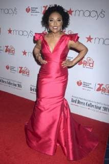Lynn Whitfield red fashion show dress collection at the 2018 during New York Fashion Week in the Hammerstein Ballroom New York 08 02 2018 Foto:xD.xVanxTinex xFuturexImage