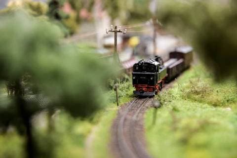 Chemnitz 20180209 Dresden at the Messe Dresden found the 14 model railroad experience instead of this is by the model railway Club Pirna headed a locomotive of type IV K is on the plant which has a very realistic Copyright: xKunz Eibner-Pressefotox EP_Kunz