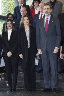 February 12, 2018 - Mostoles, Madrid, Spain - King Felipe VI of Spain, Queen Letizia of Spain attend Delivery of the National Innovation and Design Awards 2017 at Teatro del Bosque on February 12, 2018 in Mostoles, Spain Mostoles Spain  - ZUMAg15_ 20180212_zaf_g15_023 Copyright: xJackxAbuinx
