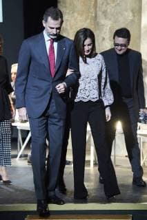 February 12, 2018 - Mostoles, Madrid, Spain - King Felipe VI of Spain, Queen Letizia of Spain attend Delivery of the National Innovation and Design Awards 2017 at Teatro del Bosque on February 12, 2018 in Mostoles, Spain Mostoles Spain  - ZUMAg15_ 20180212_zaf_g15_035 Copyright: xJackxAbuinx