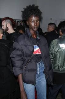 NEW YORK, NY - FEBRUARY 12: Anok Yai at the V Magazine Wardements Pop-Up Shop presented by Inez & Vindooh in support of Orange Babies Foundation in New York City on February 12, 2018. Copyright: xMediaPunchx