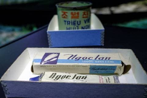 Items donated by Rep. Sam Johnson, R-TX, at a ceremony at the National Museum of American History on February 13, 2018 in Washington, DC. Johnson donated to the museum the tin cup and toothpaste tube brought home with him when he was released from a Vietnamese prison on February 12, 1973. Johnson, 87, a former Air Force fighter pilot and prisoner of war was held captive in the Hoa Lo Prison for nearly seven years where he was tortured and spent 42 months in solitary confinement. The donation ceremony, is held on the 45th anniversary on Johnson s release..  WAP201802130966 PETExMAROVICH