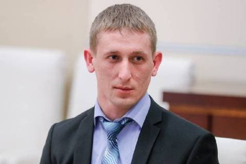 MOSCOW REGION, RUSSIA â€“ FEBRUARY 14, 2018 Atommash welder Alexander Duimamet, winner of the Mentor of the Champions award, looks on at a meeting of Russian President Vladimir Putin with Best Mentoring Practices contest winners at Novo-Ogaryovo residence. Mikhail Metzel TASS  TS073D15