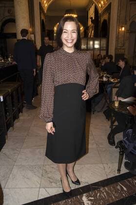 UTA Kargel, at the ceremony of the blue flower award 2018 in the restaurant Grosz Berlin 14 02 2018 Foto:xK.xWernerx xFuturexImage