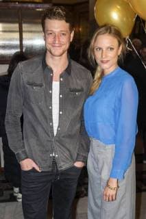 Daniel Donskoy and Isabel Thierauch at the ceremony of the blue flower award 2018 in the restaurant Grosz Berlin 14 02 2018 Foto:xK.xWernerx xFuturexImage