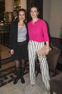 Maike by Bremen and Kristin Meyer at the ceremony of the blue flower award 2018 in the restaurant Grosz Berlin 14 02 2018 Foto:xK.xWernerx xFuturexImage