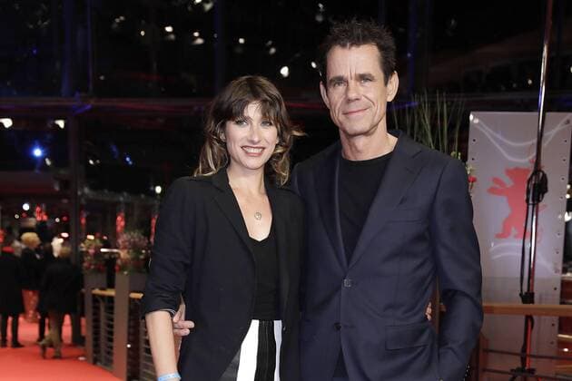 Tom Tykwer and his wife Marie Steinmann at the opening of the 68 Berlin Film Festival with the film premiere of Isle of dogs Atari travel on 15 02 2018 in Berlin Berlinale opening with the Isle of dogs movie premiere in Berlin 2018