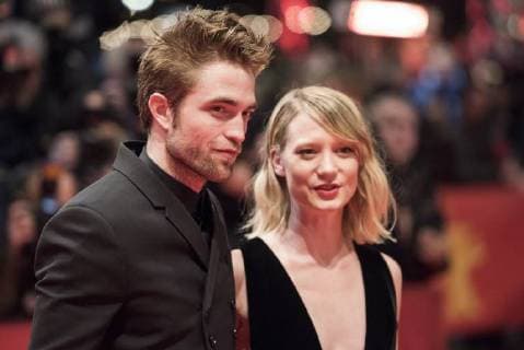 Actor Robert Pattinson with actress Mia Wasikowska during the premiere of the movie DAMSEL on the occasion of the 68 International Film Festival Berlin 68 Berlin International Film Festival