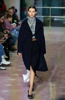 February 17, 2018 - London, United Kingdom - TOGA - Catwalk - LFW February 2018. A model walk the runway at the TOGA show during London Fashion Week February 2018 at BFC Show Space. London United Kingdom - ZUMAs197 20180217_zaa_s197_027 Copyright: xRahmanxHassanix xSopaxImagesx
