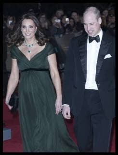 . 18 02 2018. London, United Kingdom. The Duke and Duchess of Cambridge arriving at the British Academy Film Awards in London.  xStephenxLockx xi-Imagesx IIM-16994-0065
