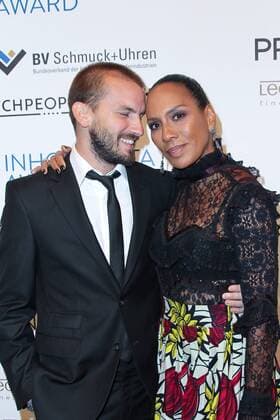 Barbara Becker with friend Juan López Salaberry inhorgenta award Munich 2018 in the postal Palace in Munich on 18 02 2018