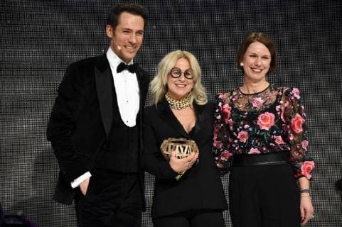 Alexander Mazza winner fine jewelry company of n and Anja Heiden at the ceremony of the 2 inhorgenta award 2018 in the postal Palace Munich 18 02 2018 Foto:xP.xSchönbergerx xFuturexImage