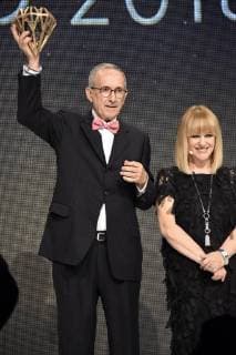 Winner best piece of jewelry Jaime Moreno and Patricia Riekel at the ceremony of the 2 inhorgenta award 2018 in the postal Palace Munich 18 02 2018 Foto:xP.xSchönbergerx xFuturexImage