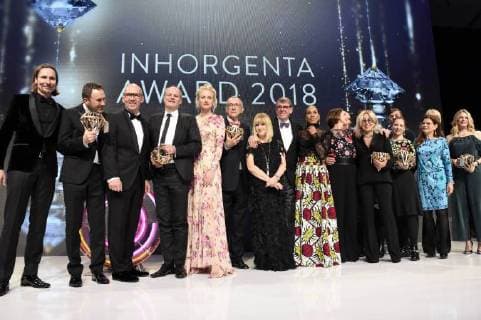 Winner inhorgenta award 2018 with jury at the ceremony of the 2 inhorgenta award 2018 in the postal Palace Munich 18 02 2018 Foto:xP.xSchönbergerx xFuturexImage