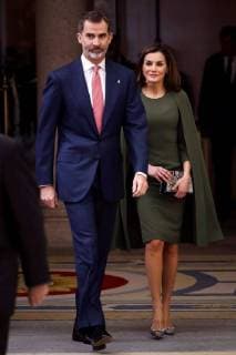 Spain s King Felipe VI and Queen Letizia (R), arrive at the National Sports Awards 2016 ceremony at Pardo Palace in Madrid, Spain, 19 February 2018. Spanish Royals present 2016 National Sports Awards !ACHTUNG: NUR REDAKTIONELLE NUTZUNG!  Copyright: xEmilioxNaranjox GRAF4761 20180219-636546494930080056