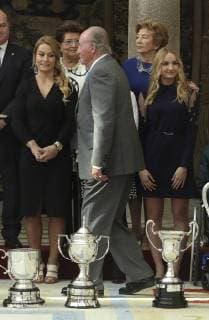 Spain s Emeritus King Juan Carlos (C) during National Sports Awards 2016 ceremony chair by Spanish Royals held at Pardo Palace in Madrid, Spain, 19 February 2018. Spanish Royals present 2016 National Sports Awards !ACHTUNG: NUR REDAKTIONELLE NUTZUNG!  Copyright: xBallesterosx GRAF4771 20180219-636546501380711332
