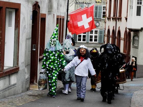 20 02 2018 Basel Fasnacht carnival of street image shows group Drummler and Pfiffer customs