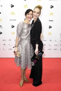 Maike von Bremen and Alexa Feser at the 99Fire Films Award 2018 during the Berlinale 2018 in the Admiralspalast Berlin 21 02 2018 Foto:xF.xKernx xFuturexImage