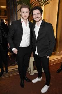 Alex Bosch and Sven Goblirsch at the 15 Best Brands Award ceremony at the Hotel Bayerischer Hof Munich 21 02 2018 Foto:xP.xSchönbergerx xFuturexImage