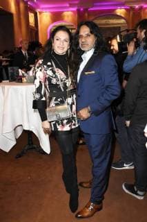 Christine Neubauer with friend Jose Campos at the 15 Best Brands Award ceremony at the Hotel Bayerischer Hof Munich 21 02 2018 Foto:xP.xSchönbergerx xFuturexImage