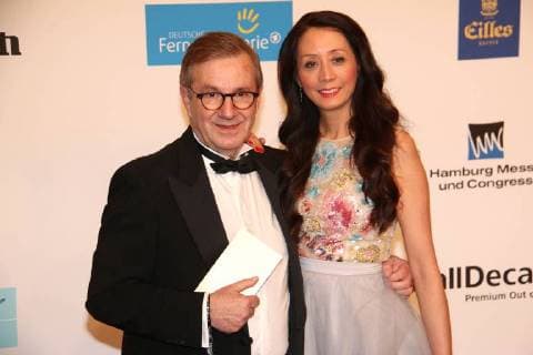 Jan Hofer and Phong Lan at the ceremony Goldene Kamera 2018 on 22 02 2018 in Hamburg Golden Camera Award Ceremony 2018 in Hamburg