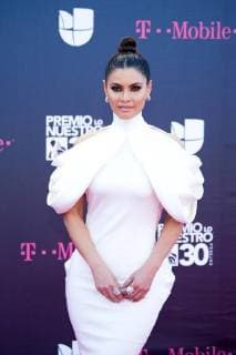 The television presenter and Venezuelan model Chiquinquira Delgado poses on his arrival to the carpet of the 30th edition of the Lo Nuestro Award to the Latin Music, at the American Airlines Arena in Miami, USA, 22 February 2018. EPA Giorgio Viera Famous and popular Latinos parade in carpet of Lo Nuestro Award !ACHTUNG: NUR REDAKTIONELLE NUTZUNG!  Copyright: xGIORGIOxVIERAx MIA00 20180223-636549498206366504