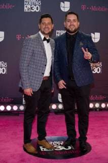The duo of Cuban artists Los Pichy Boys poses on his arrival to the carpet of the 30th edition of the Lo Nuestro Award to the Latin Music, at the American Airlines Arena in Miami, USA, 22 February 2018. EPA Giorgio Viera Famous and popular Latinos parade in carpet of Lo Nuestro Award !ACHTUNG: NUR REDAKTIONELLE NUTZUNG!  Copyright: xGIORGIOxVIERAx MIA00 20180223-636549518862718824