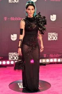 Puerto Rican rapper Ivy Queen poses on his arrival to the carpet of the 30th edition of the Lo Nuestro Award to the Latin Music, at the American Airlines Arena in Miami, USA, 22 February 2018. Famous and popular Latinos parade in carpet of Lo Nuestro Award !ACHTUNG: NUR REDAKTIONELLE NUTZUNG!  Copyright: xGIORGIOxVIERAx MIA00 20180223-636549580929747071