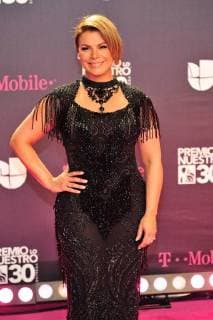 Puerto Rican singer Olga Tanon poses on his arrival to the carpet of the 30th edition of the Lo Nuestro Award to the Latin Music, at the American Airlines Arena in Miami, USA, 22 February 2018. Famous and popular Latinos parade in carpet of Lo Nuestro Award !ACHTUNG: NUR REDAKTIONELLE NUTZUNG!  Copyright: xGIORGIOxVIERAx MIA00 20180223-636549582520479071