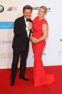 Thomas Anders Ms. Claudia at the presentation of the Golden Camera in the fair Hamburg Karolinenstrasse Copyright imago stock people GmbH Tinkeres Date 22 02 2018 Golden Camera