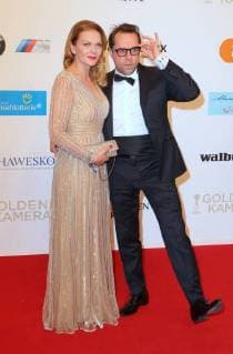 Anna Loos Man Jan Josef Liefers at the presentation of the Golden Camera at the fair Hamburg Karolinenstrasse Copyright imago stock people GmbH Tinkeres Date 22 02 2018 Golden Camera
