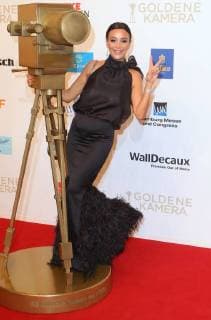 Verona Pooth at the presentation of the Golden Camera in the fair Hamburg Karolinenstrasse Copyright imago stock people GmbH Tinkeres Date 22 02 2018 Golden Camera