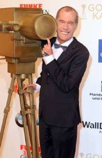 Georg Uecker at the presentation of the Golden Camera in the fair Hamburg Karolinenstrasse Copyright imago stock people GmbH Tinkeres Date 22 02 2018 Golden Camera