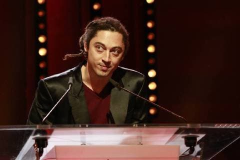 Jury member Jonas Carpignano of the GWFF Award Best first film of the 68 Berlinale speaks on stage during the closing ceremony for the bear award on 24.02.208 in Berlin in the Berlinale Palast. Jury member Jonas Carpignano of the GWFF award Best first film of the 68 Berlinale speaks on stage during the closing ceremony of the Bärenverleihung am 24 02 2018 in Berlin at the Berlinale Palast