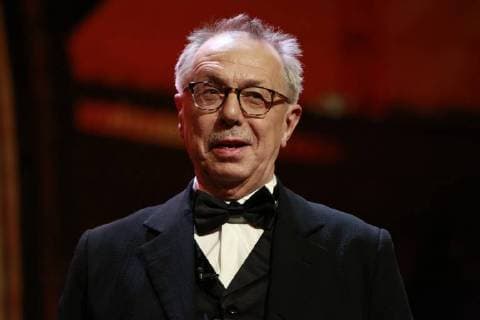 Dieter Kosslick Berlinale boss speaks on stage at the bear award ceremony on 24 02 2018 in Berlin at the Berlinale Palast Dieter Kosslick Berlinale boss speaks on stage at the bear award ceremony on 24 02 2018 in Berlin in the Berlinale Palast