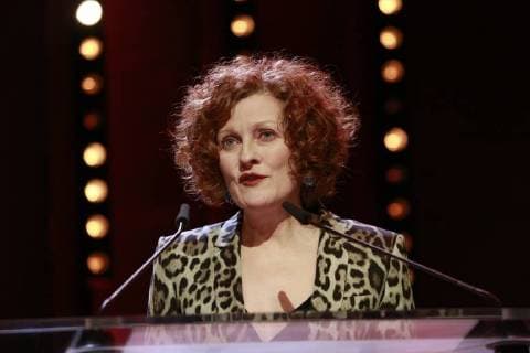 Stephanie Zacharek Jury member of the international Berlinale jury speaks on the stage of the Berlinale Berlinale on 24 02 2018 in Berlin at the Berlinale Palas Stephanie Zacharek Jury member of the international Berlinale Jury speaks on the stage of the award ceremony at the Berlinale Berlin 24 02 2018 in Berlin Berlinale Palace