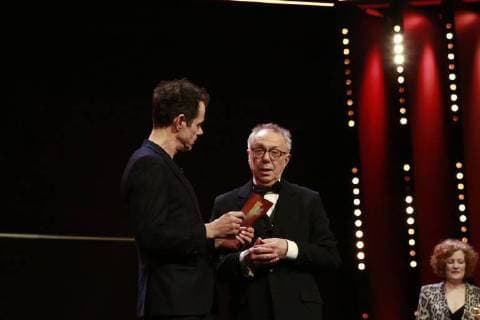 LR Tom Tykwer Jury President and Dieter Kosslick Berlinale boss on stage for the award ceremony of the Berlinale Palast Hall on 24 02 2018 in Berlinale LR Tom Tykwer Jury President and Dieter Kosslick Berlinale boss on stage at the closing ceremony of the 68 Berlinale am 24 02 2018 in Berlin at the Berlinale Palast