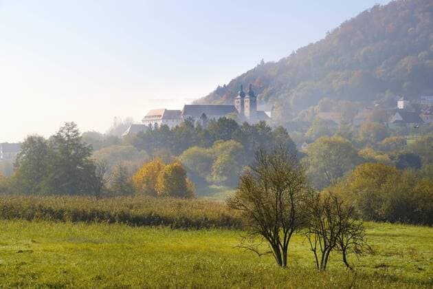 Plankstetten Monastery near Berching Naturpark Altmühltal Upper Palatinate Bavaria Germany Europe Copyright: imageBROKER/MartinxSiepmann ibxman04621029.jpg
