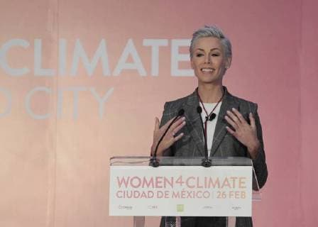 EAT s Foundation President and Founder Gunhild A. Stordalen takes part in the inauguration of the second Summit of Women for Climate in Mexico City, Mexico, 26 February 2018. The summit, organized by the Climate Leadership Group C40, gathers 92 mayors from around the world today. Mexico City s Mayor wants to involve children against climate change !ACHTUNG: NUR REDAKTIONELLE NUTZUNG!  Copyright: xMarioxGuzmanx CMX007 20180226-636552772421472747