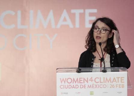 Women 4 Climate laureate Fanny Giansetto takes part in the inauguration of the second Summit of Women for Climate in Mexico City, Mexico, 26 February 2018. The summit, organized by the Climate Leadership Group C40, gathers 92 mayors from around the world today. Mexico City s Mayor wants to involve children against climate change !ACHTUNG: NUR REDAKTIONELLE NUTZUNG!  Copyright: xMarioxGuzmanx CMX009 20180226-636552775129788747