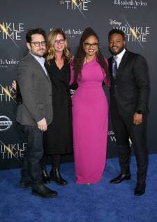 LOS ANGELES, CA - FEBRUARY 26: J.J. Abrams, Katie McGrath, Ava DuVernay, Ryan Coogler, at A Wrinkle In Time Premiere at El Capitan theater in Los Angeles, California on February 26, 2018. Copyright: xFayexSadoux