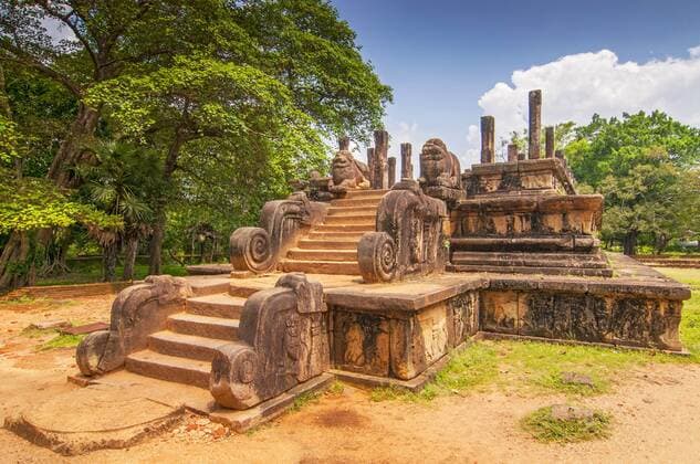 The Council Chamber in the world heritage city Polonnaruwa Sri Lanka  1097803476